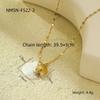 Cross-border Hot Sale Niche Design Shell Beach Wind Ocean Series Pingente Colar Estrela do mar Golfinho Clavícula Corrente