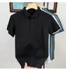 Camisa Polo Casual de Manga Corta para Hombre de Color Sólido, Secado Rápido, Dobladillo Sin Costuras, Abertura Lateral, Mismo Estilo que Transmisión en Vivo, para Bebé
