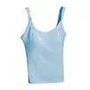 Hermoso chaleco pequeño con tirantes para la espalda, ropa exterior de verano para mujer, ropa interior fina con almohadilla para el pecho, base de sujetador de una pieza, parte superior interior de tubo.