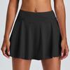 Nueva Falda Deportiva de Cintura Alta para Control de Abdomen para Mujer, Estilo Europeo y Americano, con Forro, Ropa de Bádminton, Falda de Tenis para Exteriores, Ropa de Fitness