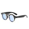 Gafas de Sol de Calle de Moda Europeas y Americanas, Gafas Decorativas Retro de Doble Capa con Tapa abatible, Gafas de Sol Redondas Punk Steam al por mayor