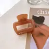 Textura Escarchada Mini Pinza Pequeña Estilo Coreano Accesorios para el Cabello Cuadrado Pinza para Flequillo de Mujer Pinza de Tiburón de Gama Alta Venta al por Mayor