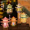 Linternas del Festival de Primavera Son Luminosas y Elegantes, Linternas Portátiles de Estilo Antiguo, Kits de Materiales Hechos a Mano para Niños, Linternas de Papel, Pequeñas Linternas de Palacio