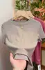 Camiseta Básica de Verão Manga Curta Gola Redonda Macia e Lisa para Mulheres 2026, Fashion, Simples, Elegante, Versátil, Caimento Solto, Esconde a Barriga, Top Emagrecedor