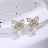 Novo Arco Moderno Incrustado de Diamantes Brincos Super Flash Simples Elegantes Brincos Celebridade Internet Brincos