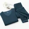 Ropa interior térmica para hombre Ropa interior térmica para mujer Sin costuras A prueba de frío Calentamiento a temperatura constante Terciopelo Plus Capa base Top de otoño Pantalones de otoño Terciopelo de doble cara Conjunto de pareja