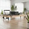 Cama Pilates Core de Madera de Arce Equipo Pilates con Altura de Pierna Ajustable para Estudios de Yoga y Uso en Casa