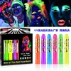 6/10/12 Colores Crayones UV Glow Pintura Facial Pintura Corporal Facial Festival Pintura Facial que Brilla en la Oscuridad