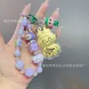 Oro Puro 999 Oro Nuevo Estilo Cadena de Cuentas Labubu Regalo para Amigos Cadena para Teléfono Móvil Llavero Colgante Colgante