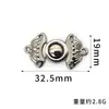 Hebilla de Metal Botones Superiores Retro Estilo Étnico Broche Decorativo para Ropa Traje Tang Cheongsam Hanfu Botón a Presión de Aleación