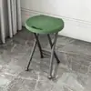 Taburete Plegable, Taburete Portátil para el Hogar para Cambiarse los Zapatos, Taburete de Mesa de Café, Silla de Mesa de Comedor, Taburete de Baño, Soporte Metálico Multifuncional de Almacenamiento en la Puerta