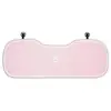 Reposacabezas y soporte lumbar de peluche personalizados para coche con diseño de lazo lindo, proporcionando soporte cómodo para el cuello y la espalda para uso en el coche