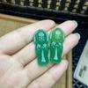 Atacado pingente de ágata calcedônia branca pingente masculino e feminino acessórios de borla jade presentes de jade