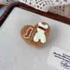 Osito de Mantequilla Lindo Pasador para el Cabello de Mujer Dibujos Animados de Felpa para Flequillo Lateral Pasador Ins Nicho Todo-partido Tocado Accesorios para el Cabello