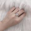 Fornecimento ao vivo mais vendidos uma geração de moda simples personalidade design de boca larga anel de diamante feminino vendas diretas