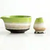 Tigela de Matcha, Batedor de Chá Japonês, Tigela de Matcha com 100 Hastes, Suporte de Batedor de Chá de Cerâmica, Mixer, Pincel de Matcha de Bambu Japonês, Conjunto de Batedores de Chá