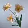 Flores Artificiales Tulipan Abierto 3D Decoración de Boda Diseño de Hotel Muebles para el Hogar Accesorios para Fotografía Flores Artificiales Flores Falsas