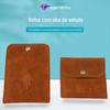 Bolsa para Joias Bolsa de Armazenamento Bolsa para Joias Veludo de Dois Lados Botão de Pressão Bolsa de Veludo Brincos Pulseira Bolsa com Aba Personalização