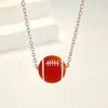 Collar de Baloncesto Amor Transfronterizo de Amazon Estilo Deportivo Cadena para Clavícula de Voleibol Béisbol Colgante de Amistad de Moda Joyería