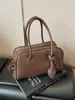 Bolsa Boston Grande Capacidade Bolsa de Mão Feminina 2025 Nova Bolsa de Trabalho de Alto Padrão Bolsa de Ombro Transversal de Luxo Leve