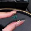 """"Richun"," Anillo de Zirconia Super Flash Verde Nicho Único Simple Accesible Lujo Índice de Bambú Anillo de Dedo Estrellado"""