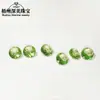 Pedra Solta Redonda Cor Verde Maçã Sintética Nano com Fundo Pontiagudo Acessório para Joias Mini Pedrinha para Unhas Inlaid com Moissanite