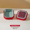 Caja Redonda con Patrón para Pulseras con Tapa, Caja de Almacenamiento para Joyería, Caja de Exhibición para Pulseras, Joyero