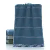 Al por mayor del fabricante Toallas lisas de algodón engrosado de 100 g con borde de satén para regalos publicitarios de supermercado, Protección laboral, Toallas faciales suaves, Dropshipping disponible