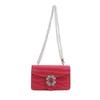 Bolso de Piel Patentada con Estampado de Cocodrilo para Mujer 2024 Primavera y Verano Nuevo Bolso de Hombro con Cadena Cruzado Bolso Cuadrado Pequeño de Moda de Alta Gama