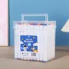 Marcadores blancos de doble punta del fabricante en stock para oficina, dibujo estudiantil, arte y graffiti infantil, bolígrafos de acuarela en un cubo