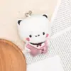 Lindo y Adorable Oso Pequeño Peluche Colgante Muñeco de Dibujos Animados Llavero Regalo