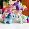 Novo Unicórnio Brinquedo de Pelúcia Boneca Pingente Unicórnio Cavalo Fofo Boneca de Pano Menina Bolsa Enfeites Pendurados