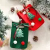 Nova bolsa de presente de Natal em feltro, bolsa de maçã, bolsa de compras para Véspera de Natal, bolsa de feltro de Natal para crianças atacado