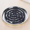Suporte de metal para espiral de mosquito doméstico com tampa, portátil e pendurável, adequado para pesca ao ar livre e acampamento