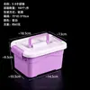 Caja de Almacenamiento de Plástico Caja Cuadrada Caja de Almacenamiento Portátil para Juguetes Caja de Almacenamiento para Cápsulas de Lavandería con Tapa Caja de Almacenamiento de Escritorio