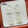 Acessórios de borboleta de ágata branca de gelo natural faça você mesmo, pulseira e colar com pingente, novo pingente de joia tridimensional em estilo chinês