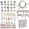 Popular transfronterizo para niños hecho a mano cristal cuentas sueltas aleación pulsera diy paquete de material con cuentas accesorios de joyería caja de regalo