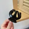 Presilha de cabelo garra para primavera e verão, grampo de cabelo feminino, estilo coreano, novo modelo 2026, preto, elegante, adiciona volume, presilha tubarão extragrande