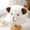 Chapéu de Pescador Feminino Outono e Inverno Novo Estilo Desenho Animado Ragdoll Moda Rosto Exposto Pequeno Chapéu de Bacia Recheado Chapéu Quente à Prova de Frio
