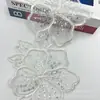 Nuevos lentejuelas de flor encaje encaje vestido de novia falda puño decoración accesorios de ropa 14.5CM de ancho