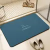 Alfombrilla de baño de tierra de diatomeas transfronteriza, alfombrilla minimalista de color liso para el pie del inodoro, alfombrilla antideslizante absorbente de agua de secado rápido para la entrada, Amazon