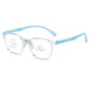 Nueva montura para gafas de moda con almohadilla nasal de silicona bicolor para niños, ultraligera TR90, para adolescentes con miopía lejana.