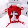 Gorro tejido para niños Little Cow invierno Nuevo gorro para bebé protección para las orejas cálido sombrero de lana gorro para niños lote C0170