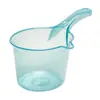 Pá de Água Translúcida Colorida, Pá de Banho para Bebê com Gancho, Concha de Água Oval Espessa para Regar Legumes, Pá de Água de Plástico