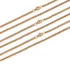 Suministrado Directamente del Fabricante, Cadena Sencilla de Acero Inoxidable para Joyería Hecha a Mano DIY, Cadena al por Mayor para Collar de Perlas Cuadradas de Moda de Acero de Titanio