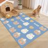 Tapete de Piso para Mascotas de Dibujos Animados Antideslizante Fácil de Cuidar PVC Tapete Limpio para Piso Doméstico Libre de Limpieza Tapete para Piso para Perro Sucio