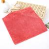 Toalla de Vellón Coral Dibujo Animado Liso Estampado Toalla Facial Toalla Facial de Doble Cara Absorbente Suave Engrosada Toalla para el Hogar para Adultos