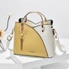 Bolsa Feminina 2026 Nova Tendência Bolsa de Mão Estilo Coreano Color Blocking Grande Capacidade Elegante Bolsa de Ombro Transversal Atacado