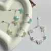 Pulsera de Mariposa de Cristal Nueva Primavera y Verano 2025 Lujo Asequible Nicho Gama Alta Dulce Elegante Fresco Estilo Pulsera para Mujeres