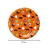 Platos de Papel Desechables con Forma de Calabaza de Halloween Platos de Cena con Forma Especial de Calabaza Platos de Papel para Fiesta 8 Piezas